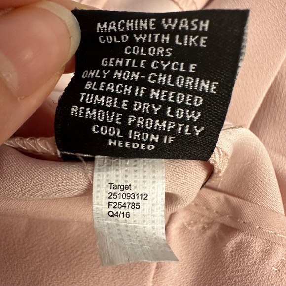 NWT Victoria Beckham Target Pink Rabbit Collar Shift Dress Sz S Feminine Easter - Picture 8 of 8